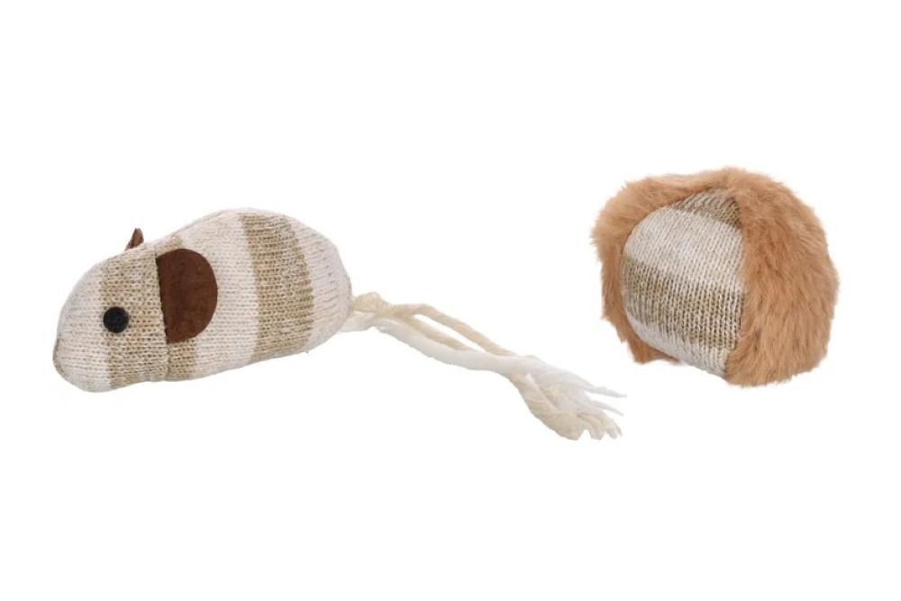 Faci muis + bal gestreept - Faci muis + bal gestreept